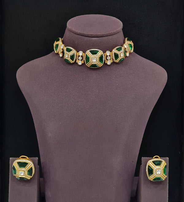 Kundan Choker 11334 - KRISHNA'S SWETA JEWELLERY