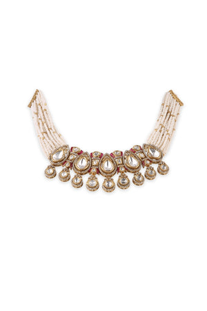 Kundan Choker 11352 - KRISHNA'S SWETA JEWELLERY