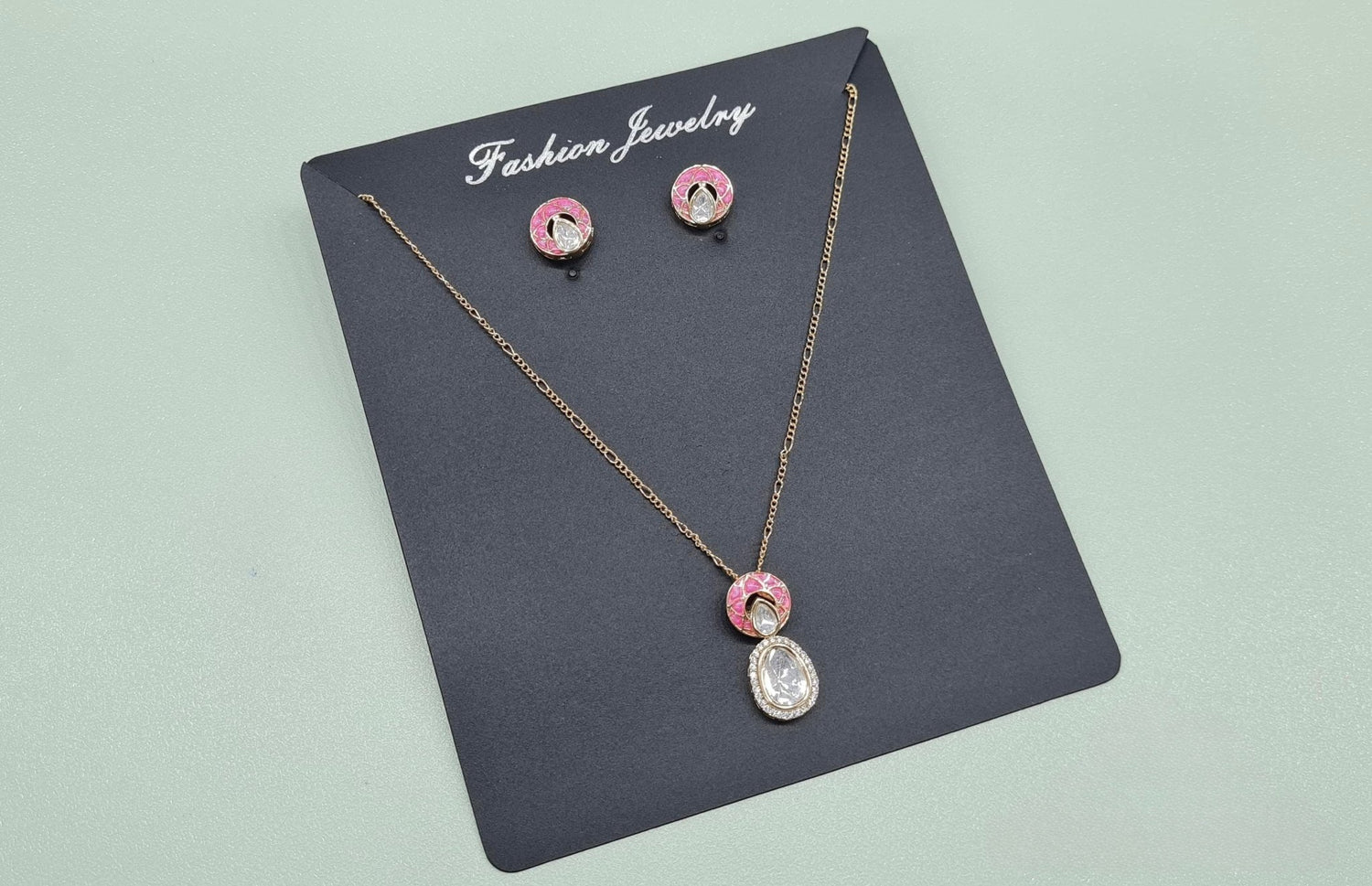 Kundan Dainty Pendant 07912 - KRISHNA'S SWETA JEWELLERY