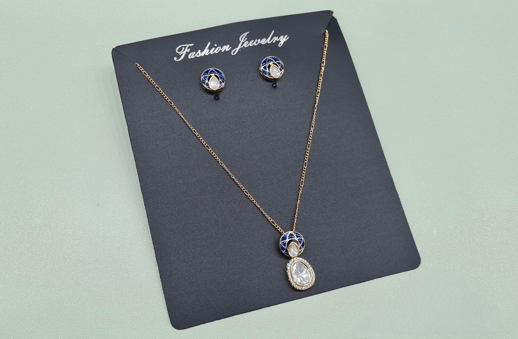 Kundan Dainty Pendant 07912 - KRISHNA'S SWETA JEWELLERY