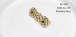 Kundan double finger ring 01698 - KRISHNA'S SWETA JEWELLERY