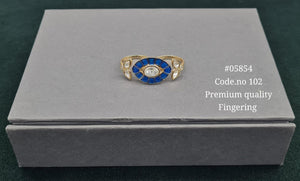 Kundan Double Fingerring 05854 - KRISHNA'S SWETA JEWELLERY