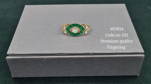 Kundan Double Fingerring 05854 - KRISHNA'S SWETA JEWELLERY