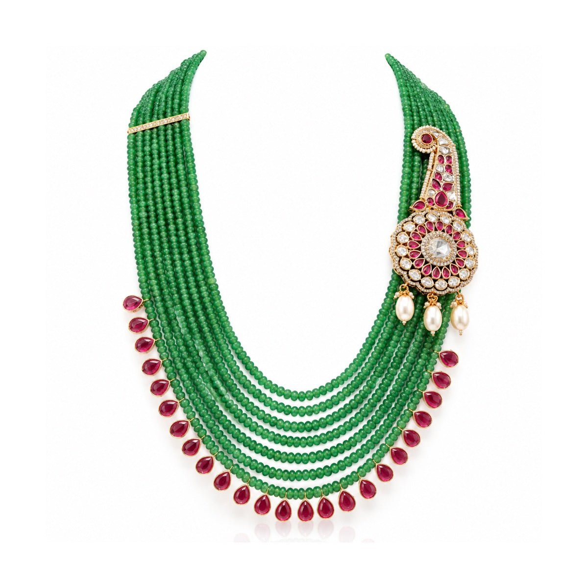 Kundan Dulha Mala 01380 - Krishna's Sweta Jewellery