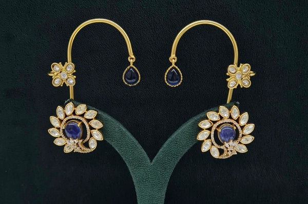 Kundan Earcuff 07567 - KRISHNA'S SWETA JEWELLERY