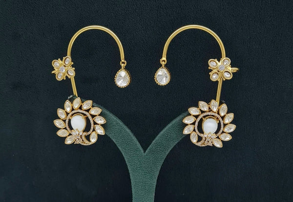 Kundan Earcuff 07567 - KRISHNA'S SWETA JEWELLERY
