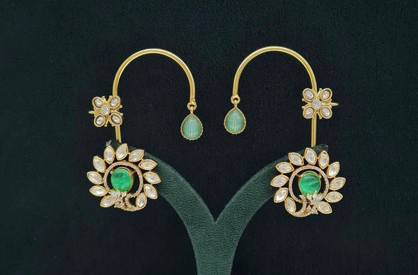 Kundan Earcuff 07567 - KRISHNA'S SWETA JEWELLERY