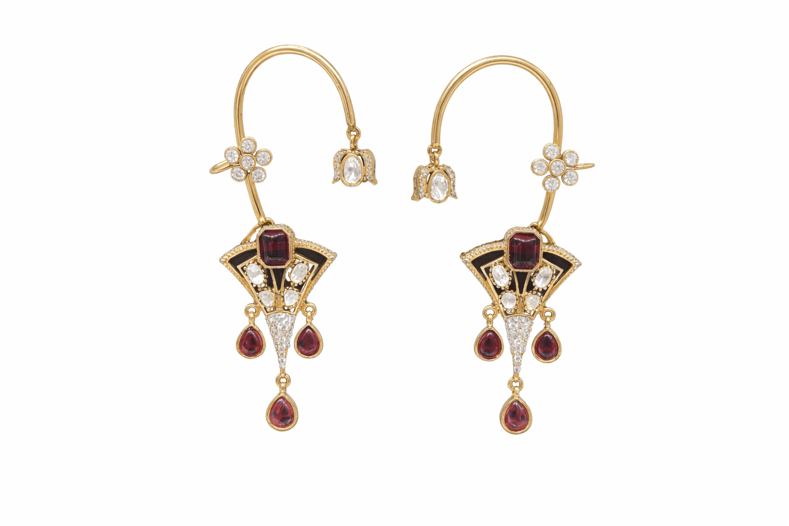 Kundan Earcuff 07866 - KRISHNA'S SWETA JEWELLERY