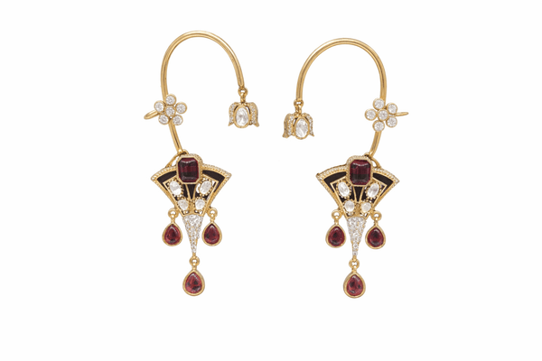 Kundan Earcuff 07866 - KRISHNA'S SWETA JEWELLERY