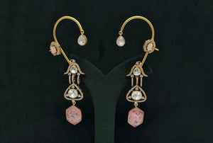 Kundan Earcuff 08063 - KRISHNA'S SWETA JEWELLERY