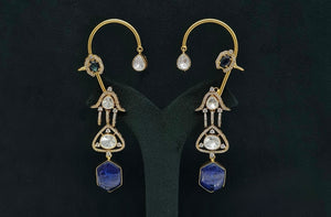 Kundan Earcuff 08063 - KRISHNA'S SWETA JEWELLERY