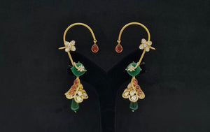 Kundan Earcuff 08208 - KRISHNA'S SWETA JEWELLERY