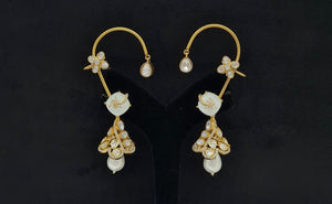 Kundan Earcuff 08208 - KRISHNA'S SWETA JEWELLERY
