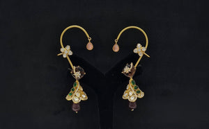 Kundan Earcuff 08208 - KRISHNA'S SWETA JEWELLERY