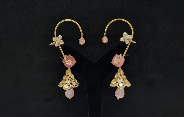 Kundan Earcuff 08208 - KRISHNA'S SWETA JEWELLERY