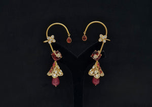 Kundan Earcuff 08208 - KRISHNA'S SWETA JEWELLERY