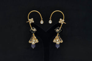 Kundan Earcuff 08208 - KRISHNA'S SWETA JEWELLERY