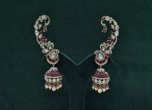 Kundan Earcuff 09381 - KRISHNA'S SWETA JEWELLERY