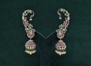 Kundan Earcuff 09381 - KRISHNA'S SWETA JEWELLERY