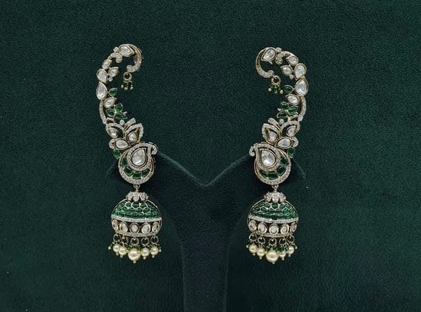 Kundan Earcuff 09381 - KRISHNA'S SWETA JEWELLERY