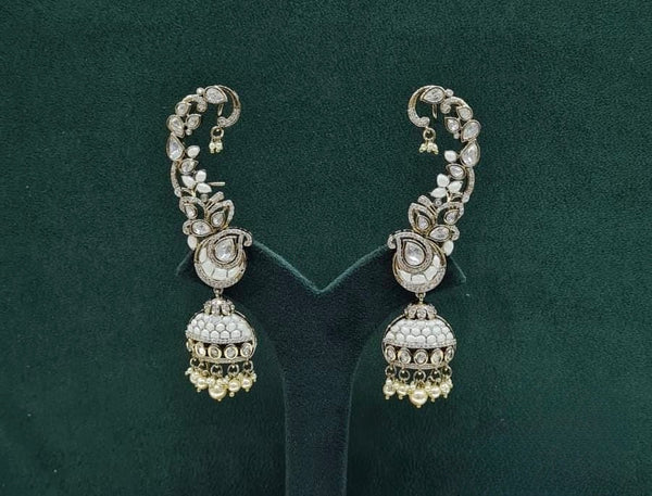 Kundan Earcuff 09381 - KRISHNA'S SWETA JEWELLERY