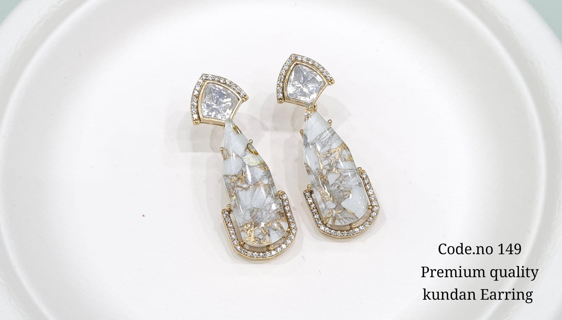 Kundan Earring 00110 - KRISHNA'S SWETA JEWELLERY