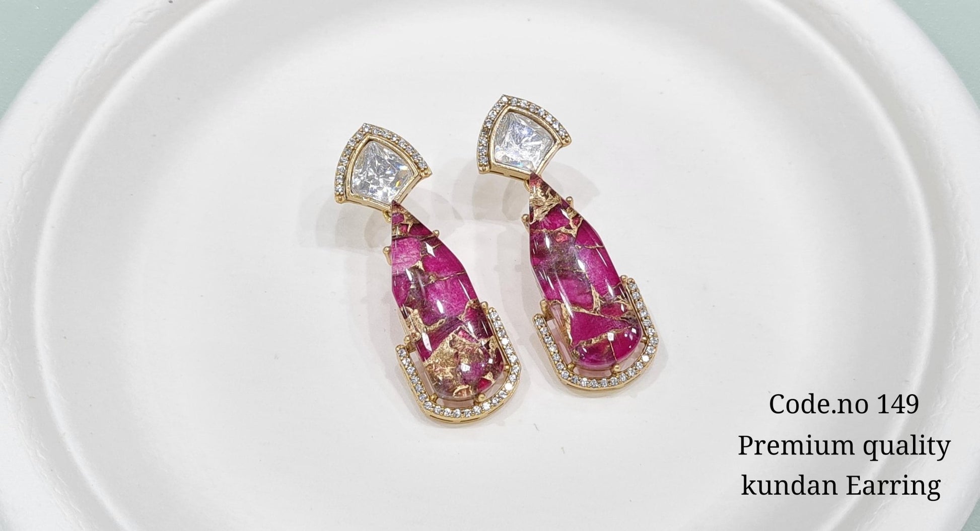Kundan Earring 00110 - KRISHNA'S SWETA JEWELLERY
