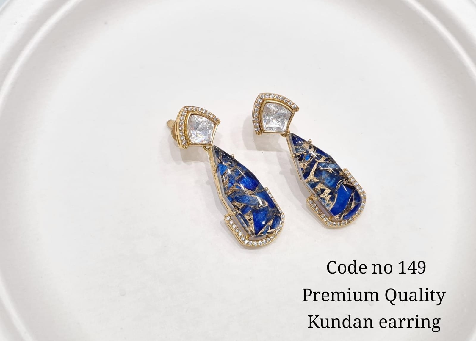Kundan Earring 00110 - KRISHNA'S SWETA JEWELLERY