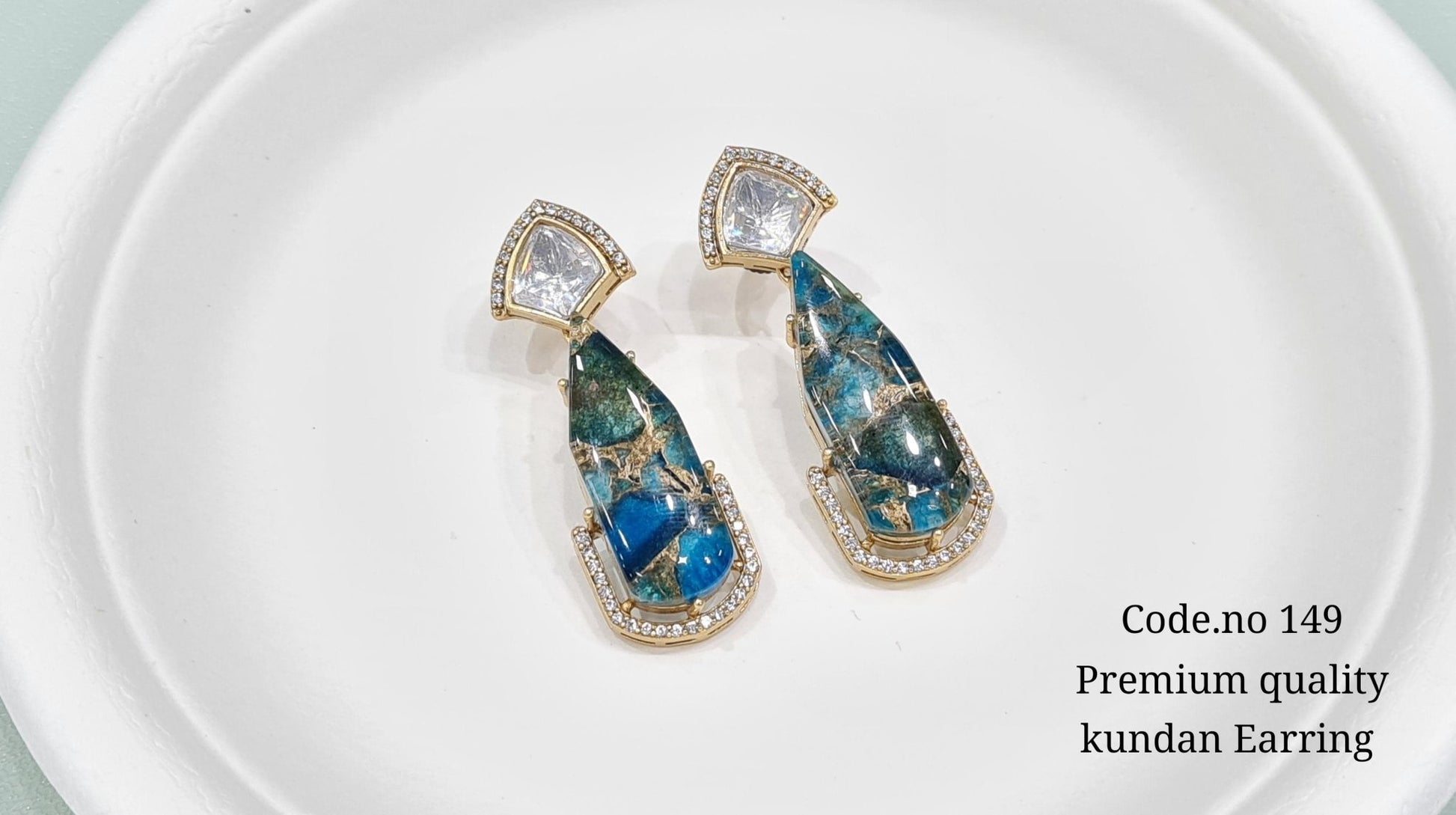 Kundan Earring 00110 - KRISHNA'S SWETA JEWELLERY