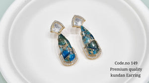 Kundan Earring 00110 - KRISHNA'S SWETA JEWELLERY