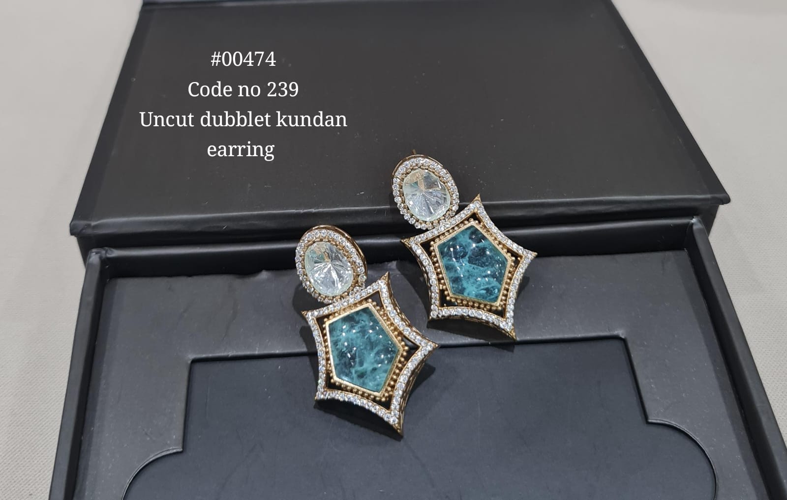 Kundan earring 00474 - KRISHNA'S SWETA JEWELLERY