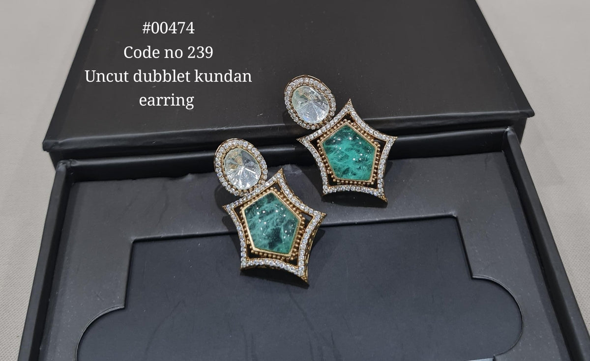 Kundan earring 00474 - KRISHNA'S SWETA JEWELLERY