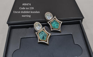 Kundan earring 00474 - KRISHNA'S SWETA JEWELLERY