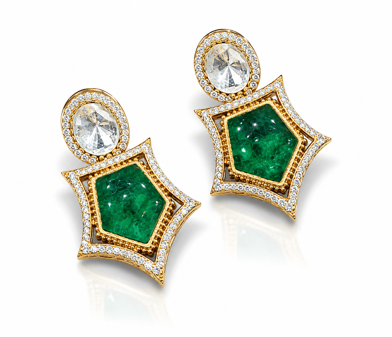 Kundan earring 00474 - KRISHNA'S SWETA JEWELLERY