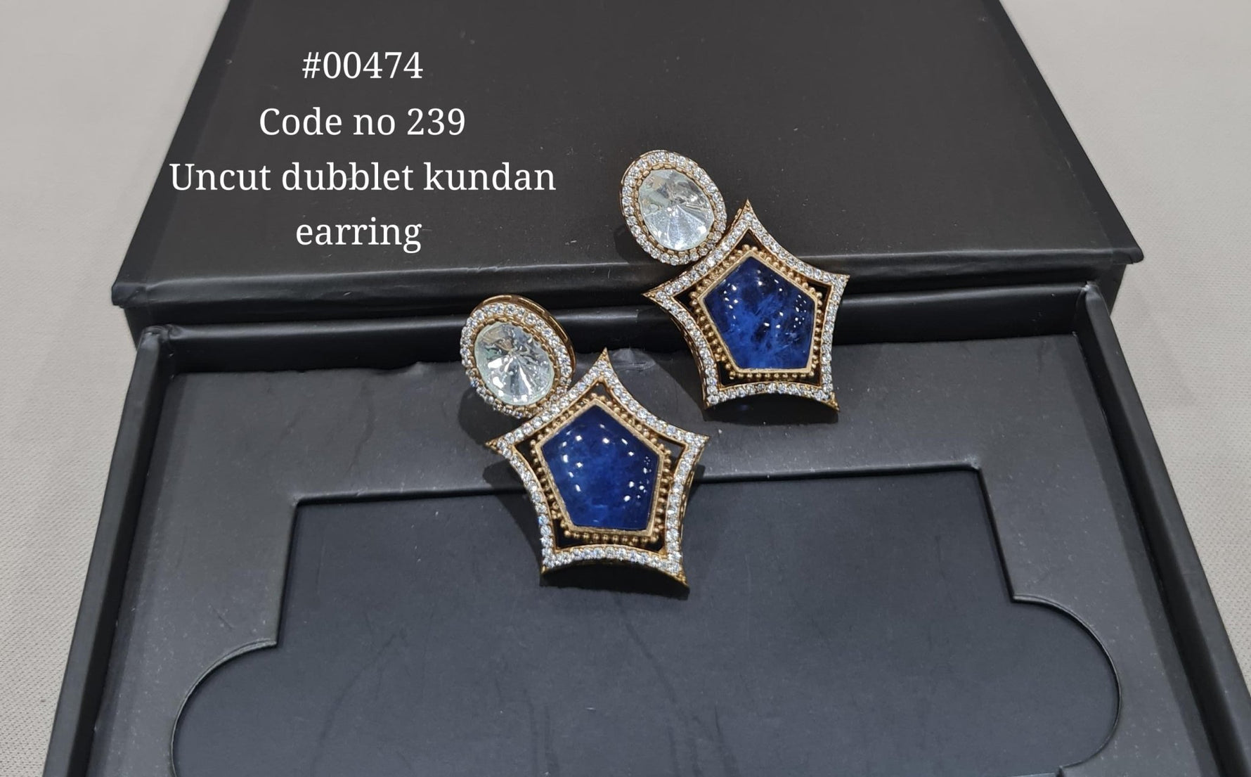 Kundan earring 00474 - KRISHNA'S SWETA JEWELLERY