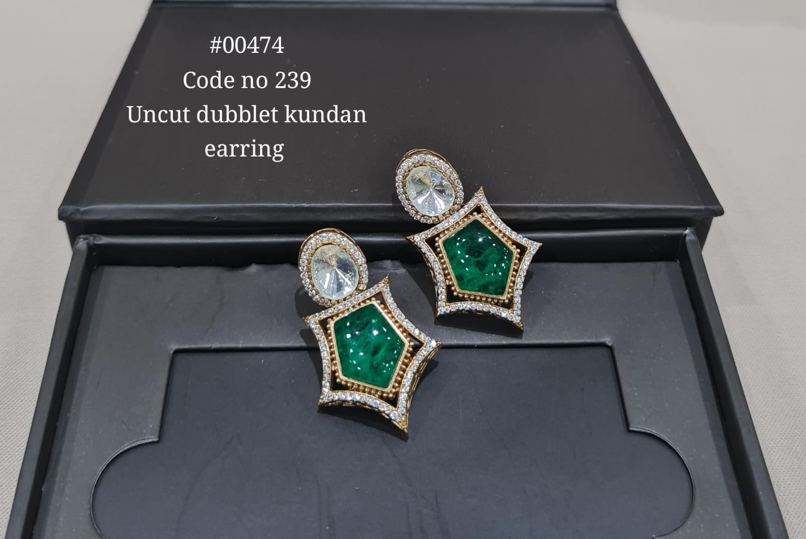 Kundan earring 00474 - KRISHNA'S SWETA JEWELLERY
