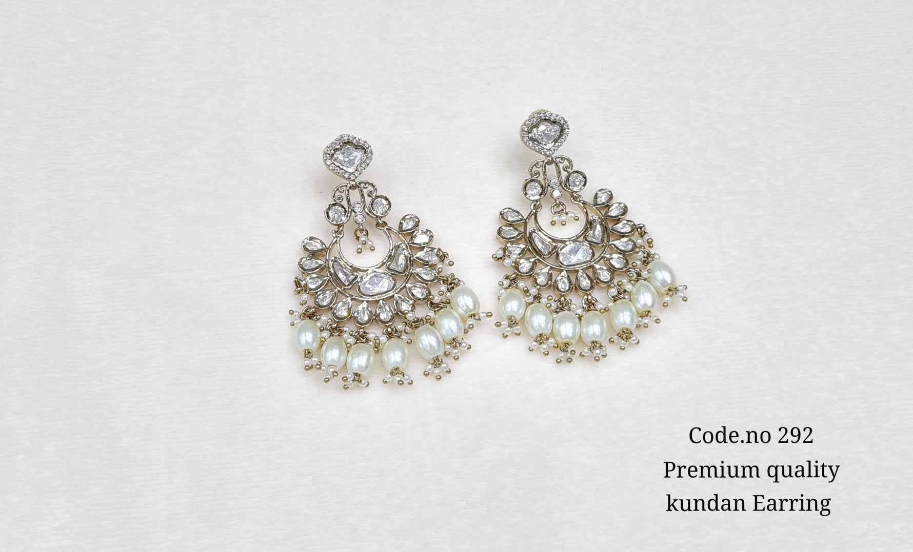 Kundan Earring 01500 - KRISHNA'S SWETA JEWELLERY