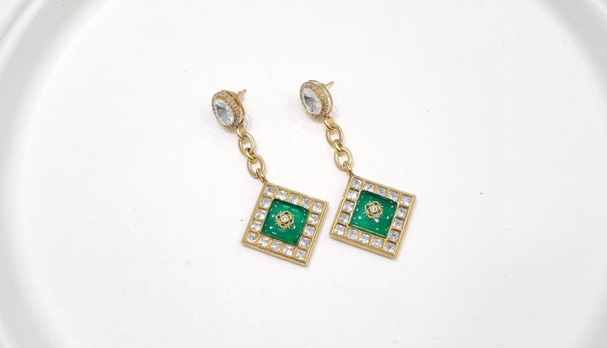 Kundan earring 02561 - KRISHNA'S SWETA JEWELLERY