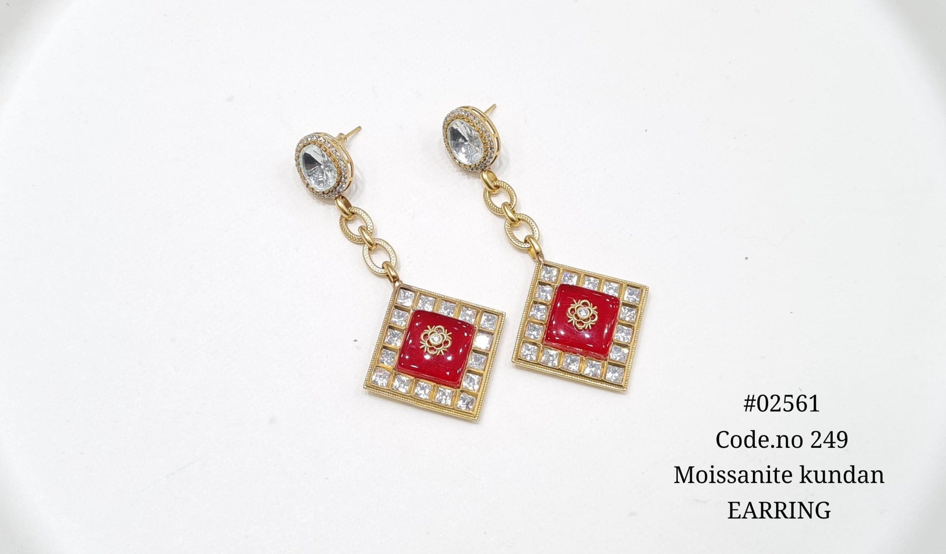 Kundan earring 02561 - KRISHNA'S SWETA JEWELLERY