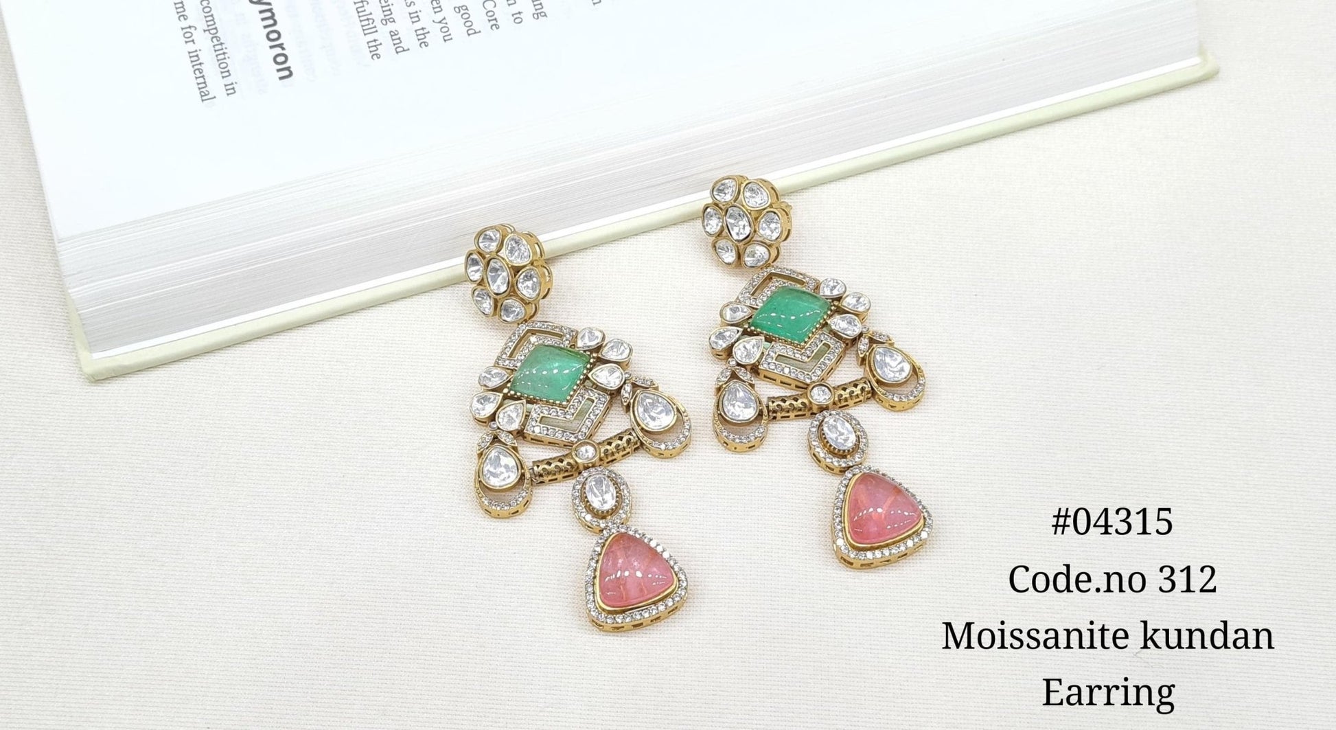 Kundan Earring 04315 - KRISHNA'S SWETA JEWELLERY