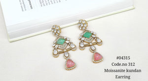 Kundan Earring 04315 - KRISHNA'S SWETA JEWELLERY
