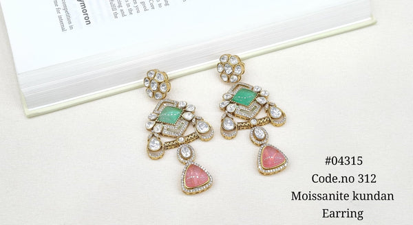 Kundan Earring 04315 - KRISHNA'S SWETA JEWELLERY