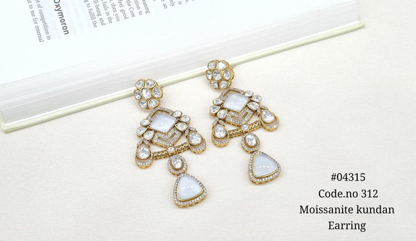 Kundan Earring 04315 - KRISHNA'S SWETA JEWELLERY