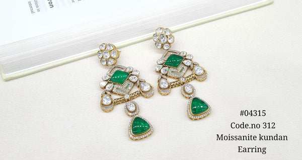 Kundan Earring 04315 - KRISHNA'S SWETA JEWELLERY