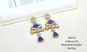 Kundan Earring 04315 - KRISHNA'S SWETA JEWELLERY