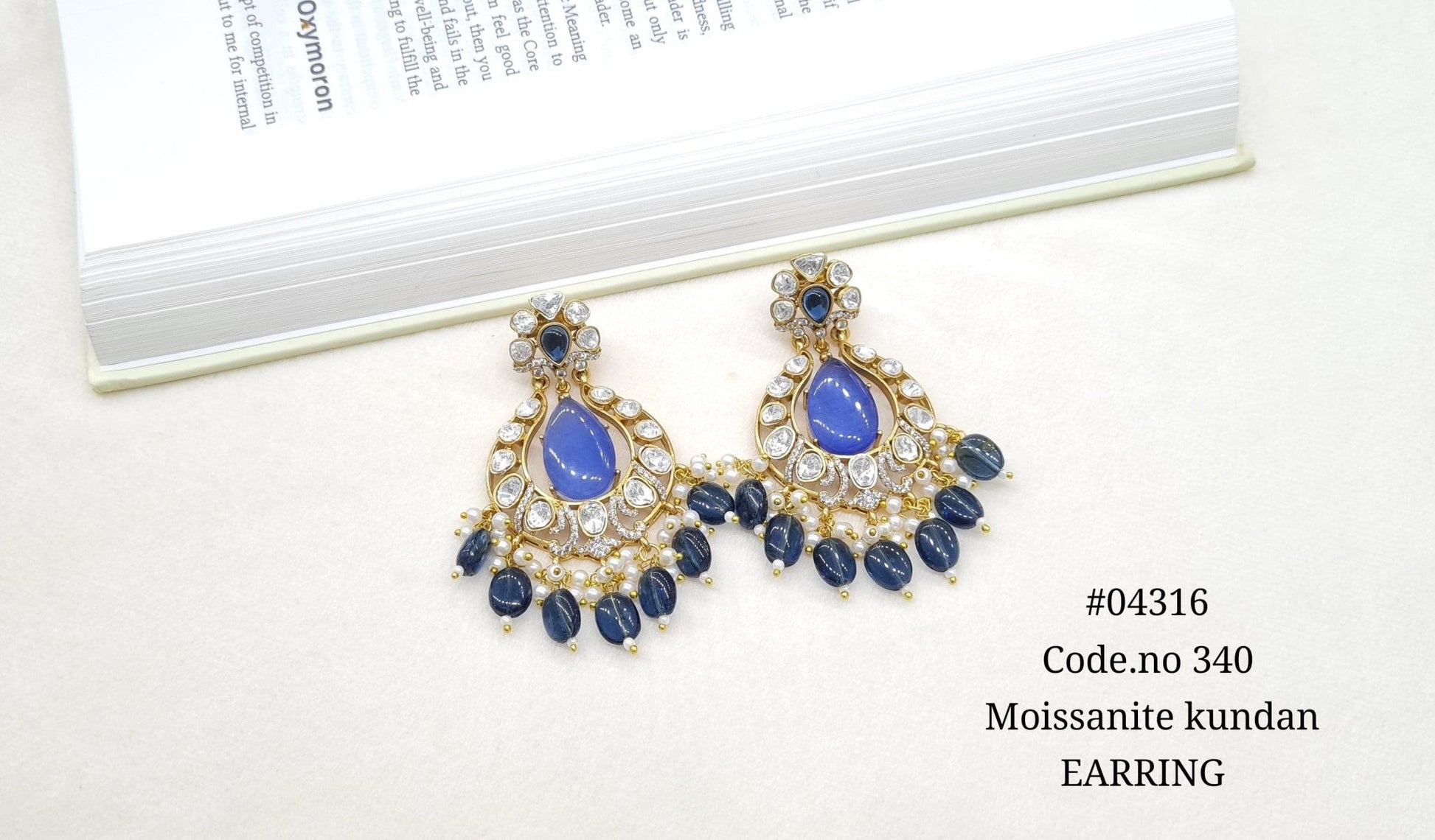 Kundan Earring 04316 - KRISHNA'S SWETA JEWELLERY