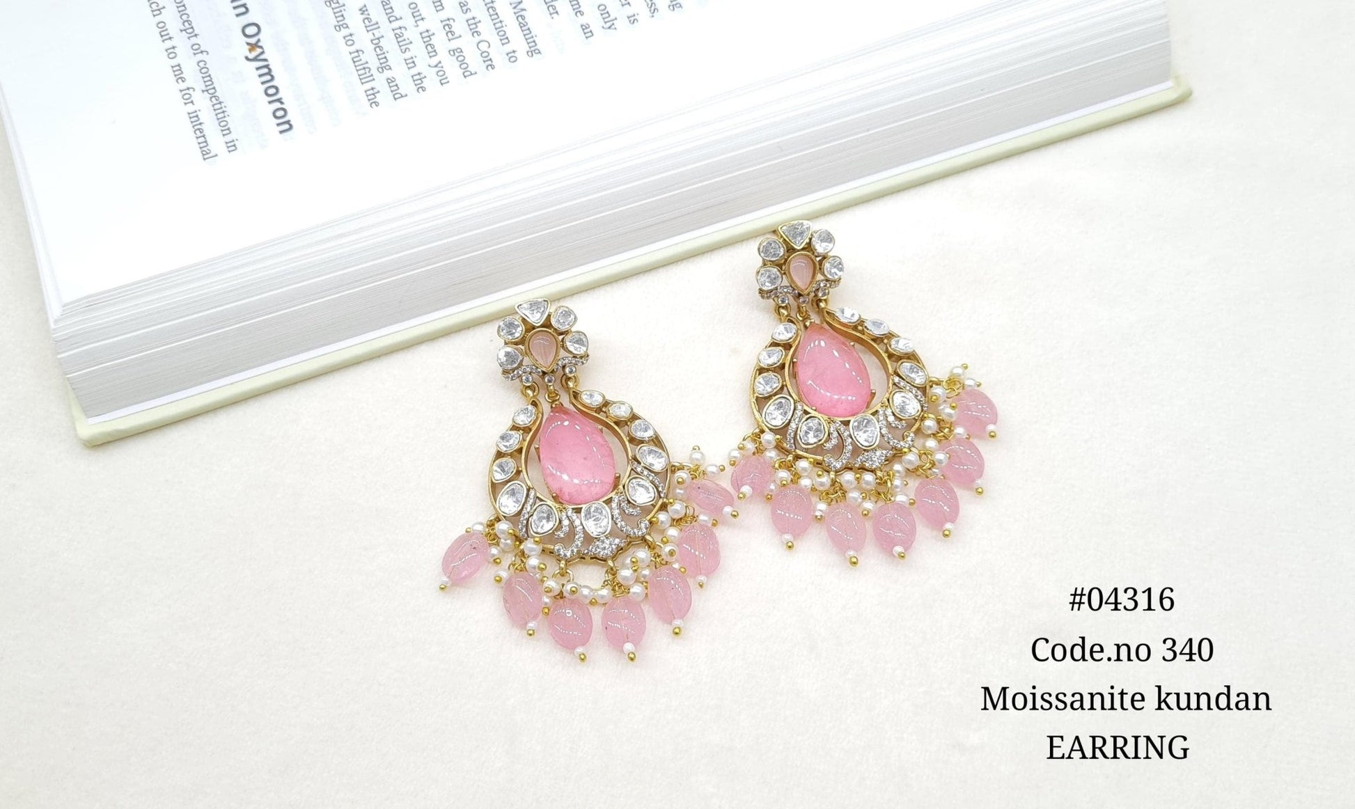 Kundan Earring 04316 - KRISHNA'S SWETA JEWELLERY