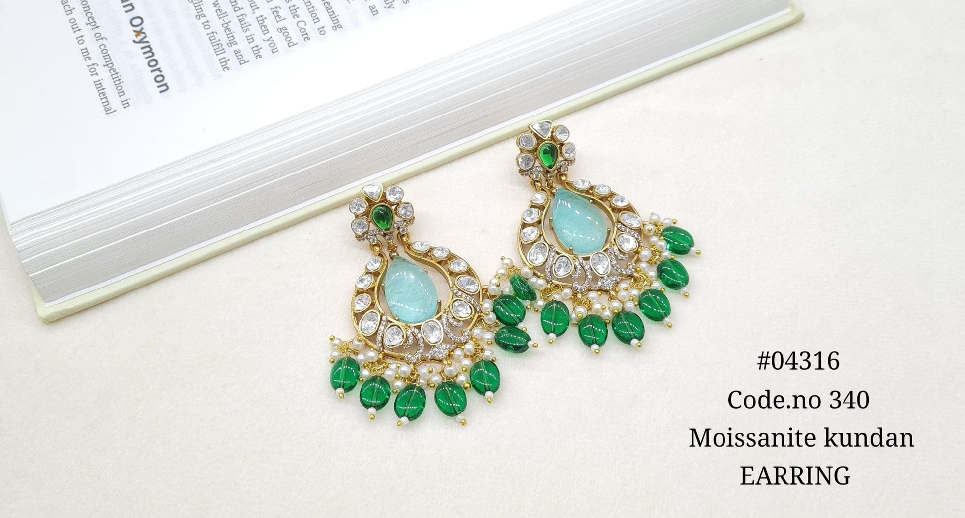 Kundan Earring 04316 - KRISHNA'S SWETA JEWELLERY