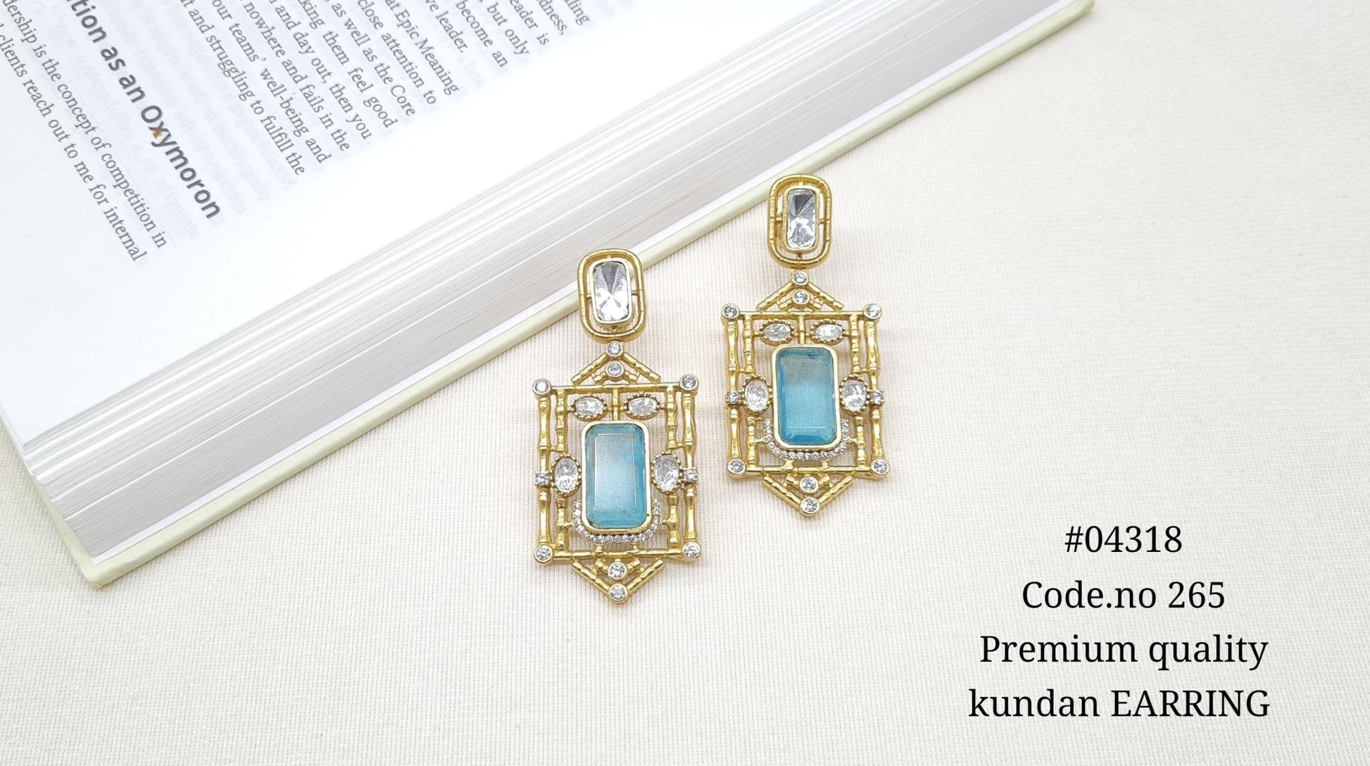 Kundan Earring 04318 - KRISHNA'S SWETA JEWELLERY