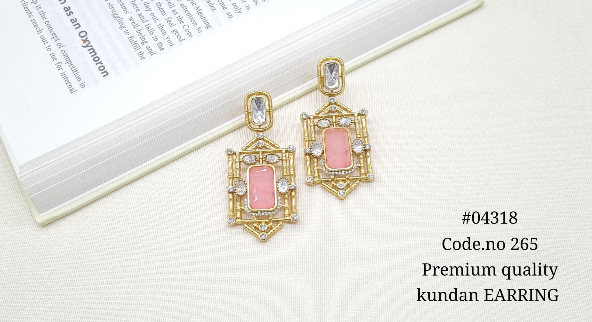 Kundan Earring 04318 - KRISHNA'S SWETA JEWELLERY